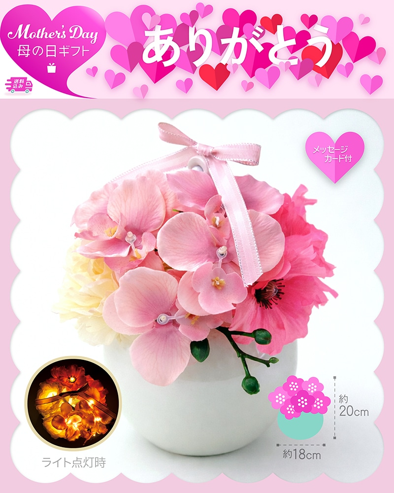 母の日 フレグランス胡蝶蘭 ピンク 81033 TMDS10143 26MDS 送料込み