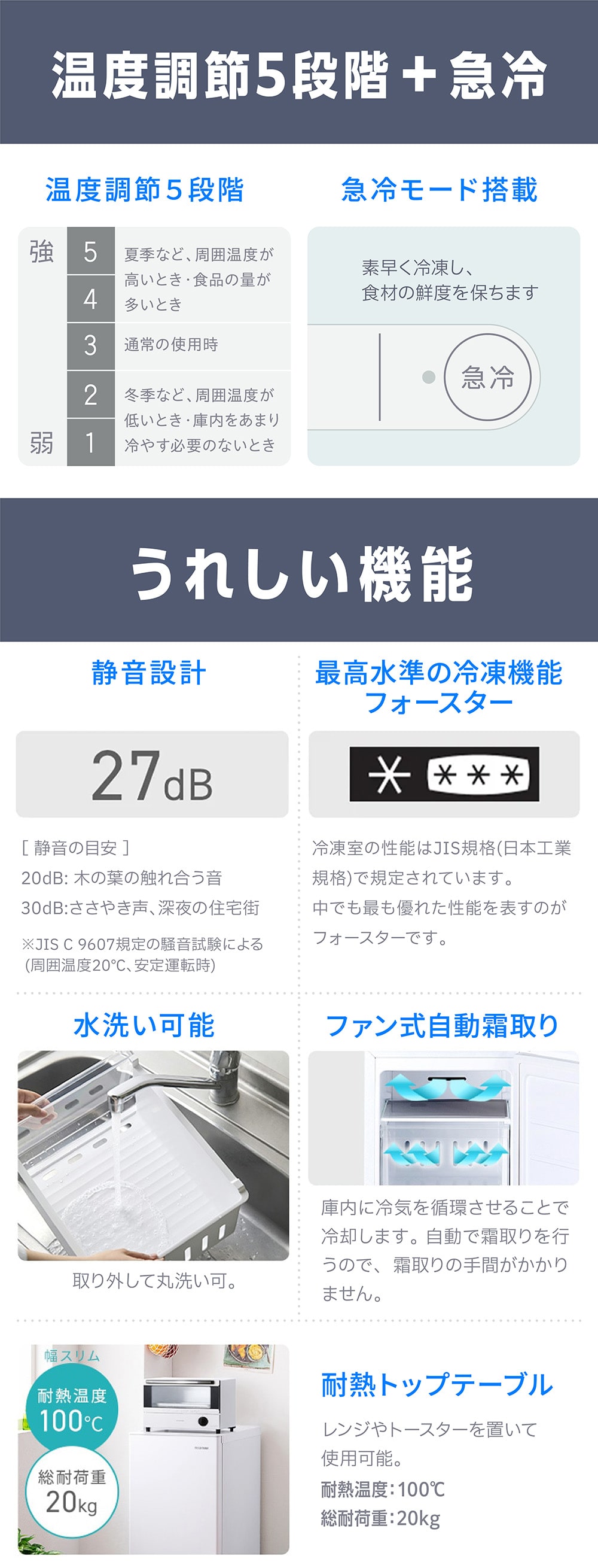 アイリスオーヤマ スリム冷凍庫 64L